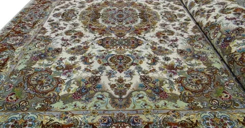 فرش ابریشمی خطیبی با ضمانت